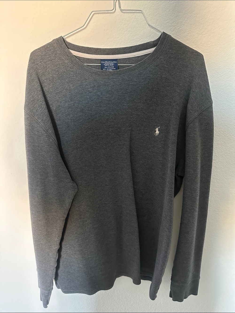 Polo Ralph Lauren Men’s Crewneck Sleepwear/Loungewear 2XL- Charcoal